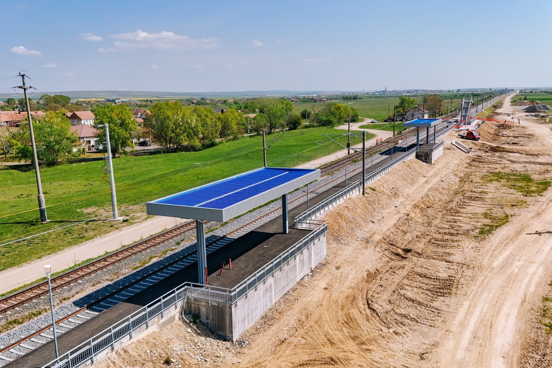 Noul tronson de cale ferată, modernizat, a fost dat în folosință în România