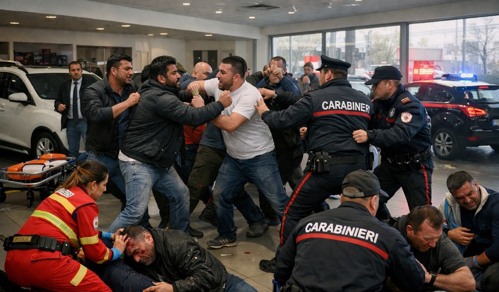 Bătaie generală la o negociere auto: Români, indieni și pakistanezi, la spital