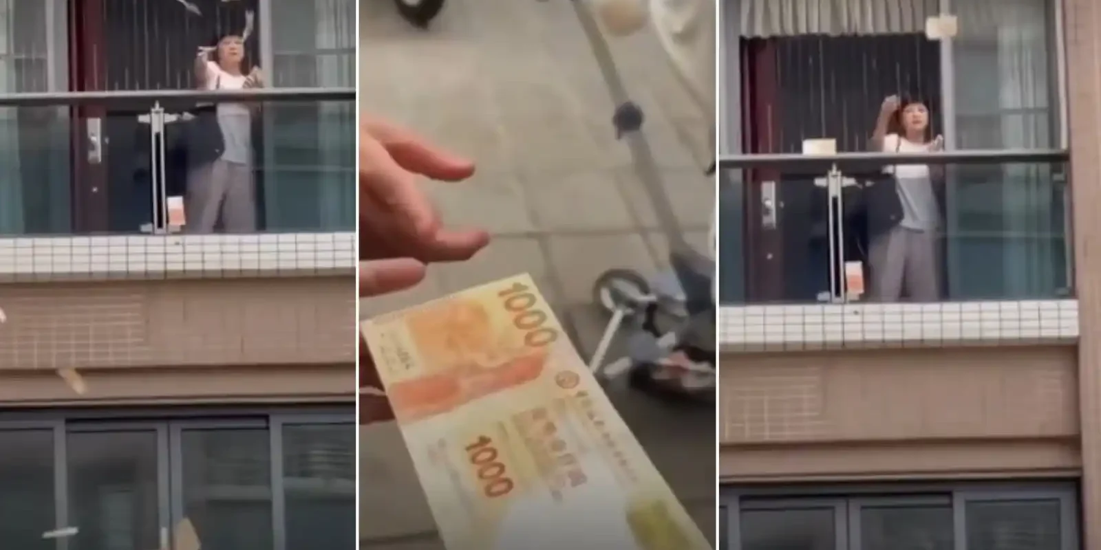 VIDEO: Ceartă conjugală cu final dramatic: 160.000 de dolari, aruncați pe geam!