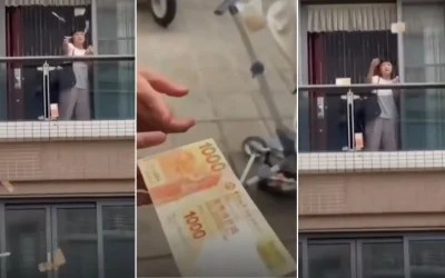 VIDEO: Ceartă conjugală cu final dramatic: 160.000 de dolari, aruncați pe geam!