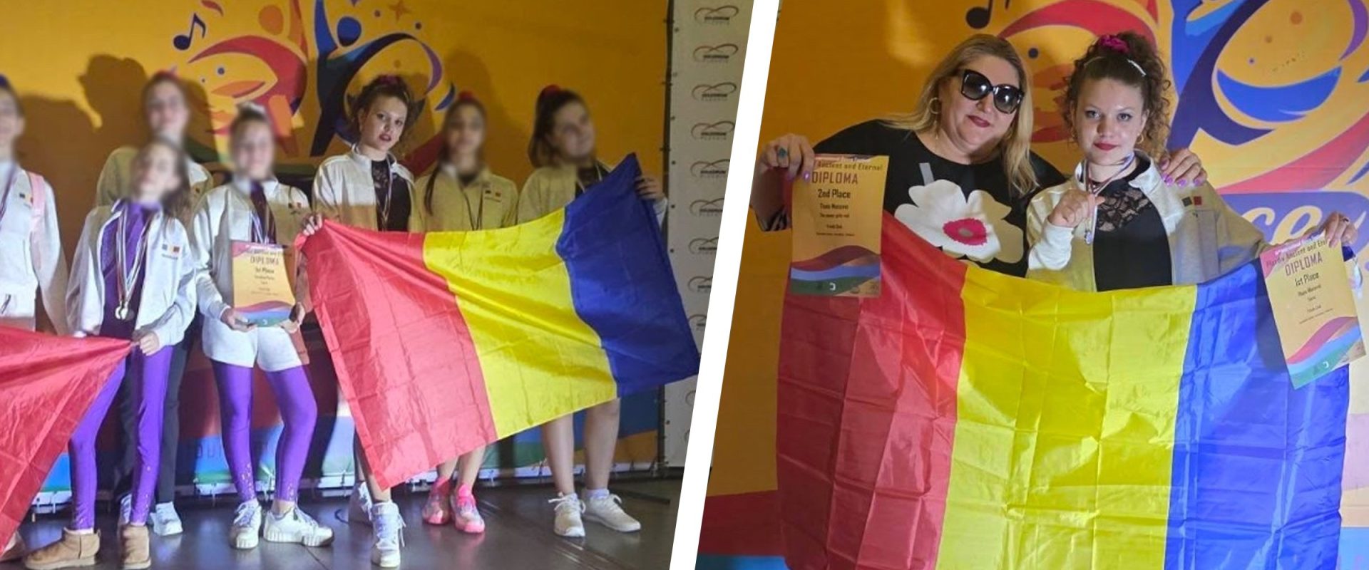 Thais, fiica eurodeputatei Diana Șoșoacă, a strălucit la un concurs de gimnastică ritmică din Bulgaria, cucerind două medalii de AUR