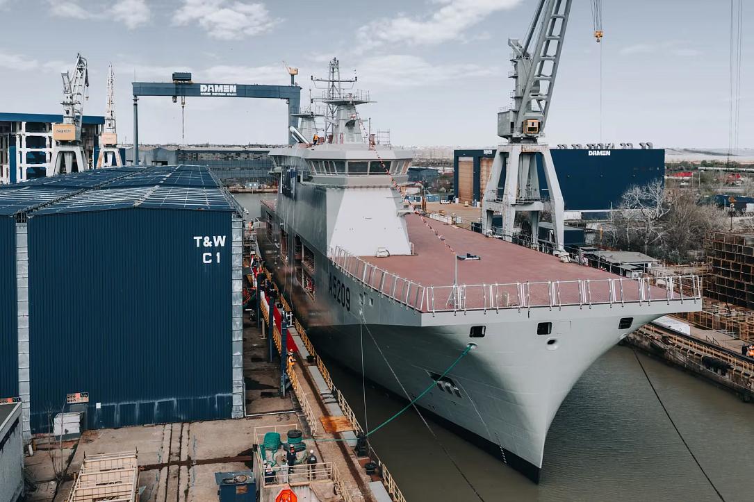 România, succes naval: Damen lansează portavion pentru Portugalia