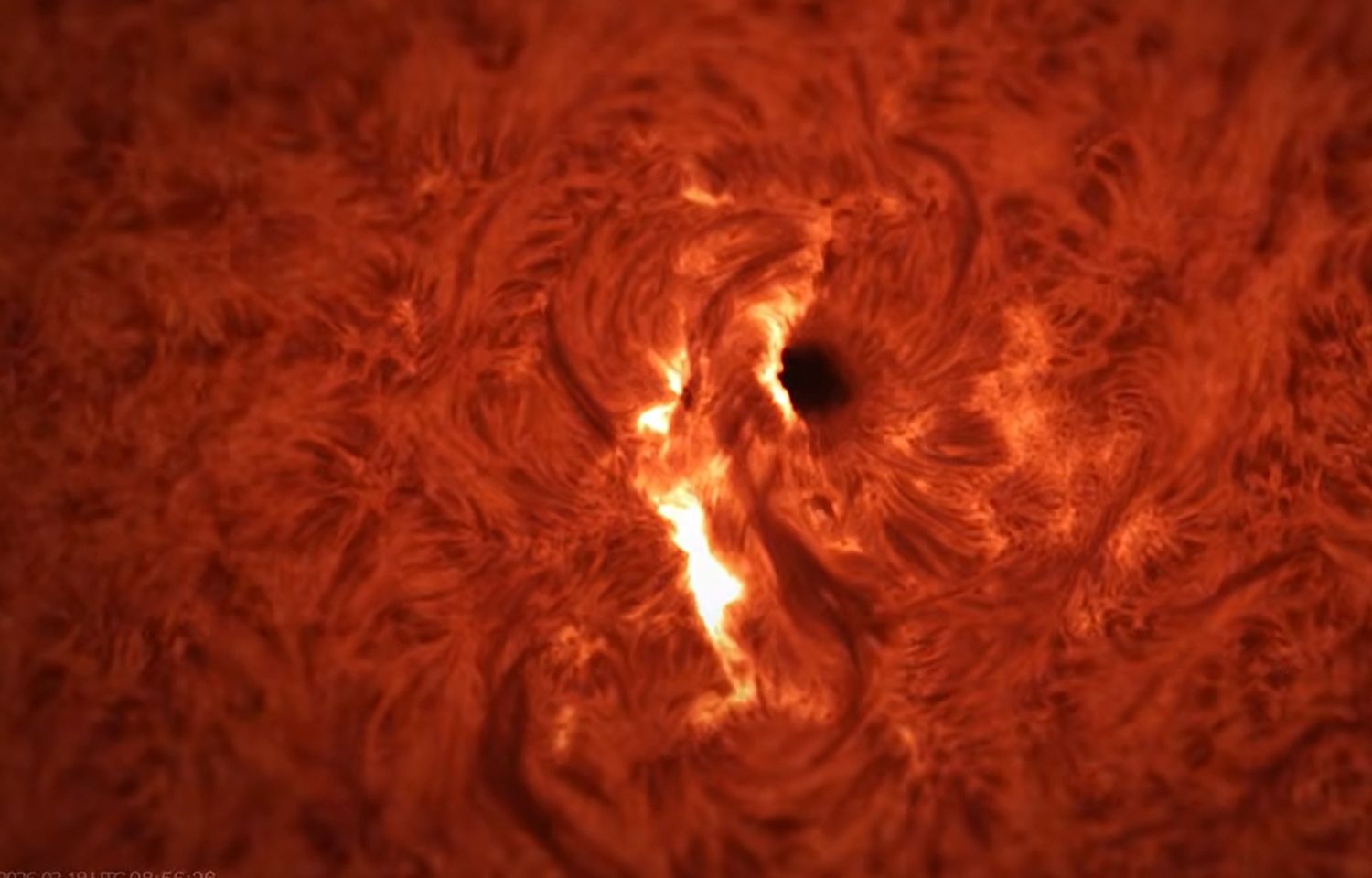 Ascultă furia Soarelui: Erupție solară, surprinsă în direct