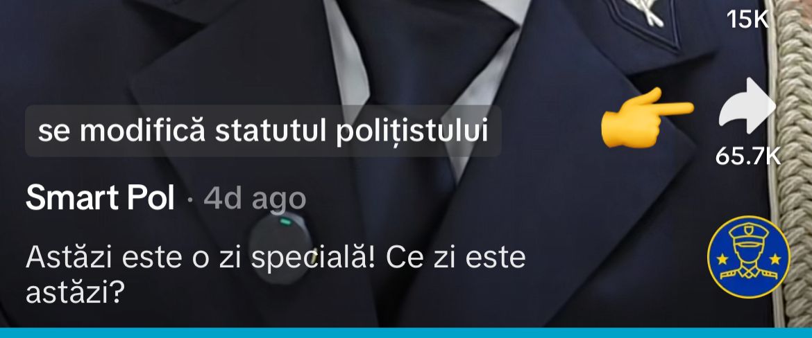 O știre falsă despre încadrarea în poliție a generat milioane de vizualizări pe TikTok Afirmația conform căreia se va putea intra în instituțiile de forță ale statului cu doar 10 clase și fără bacalaureat a circulat intens pe rețelele sociale