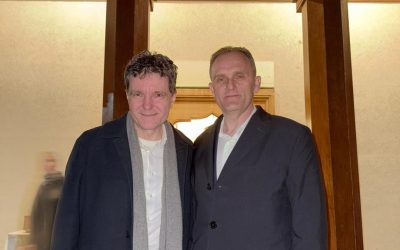 Nicușor Dan, vizită-surpriză la mănăstire, cu poză alături de un lider PSD