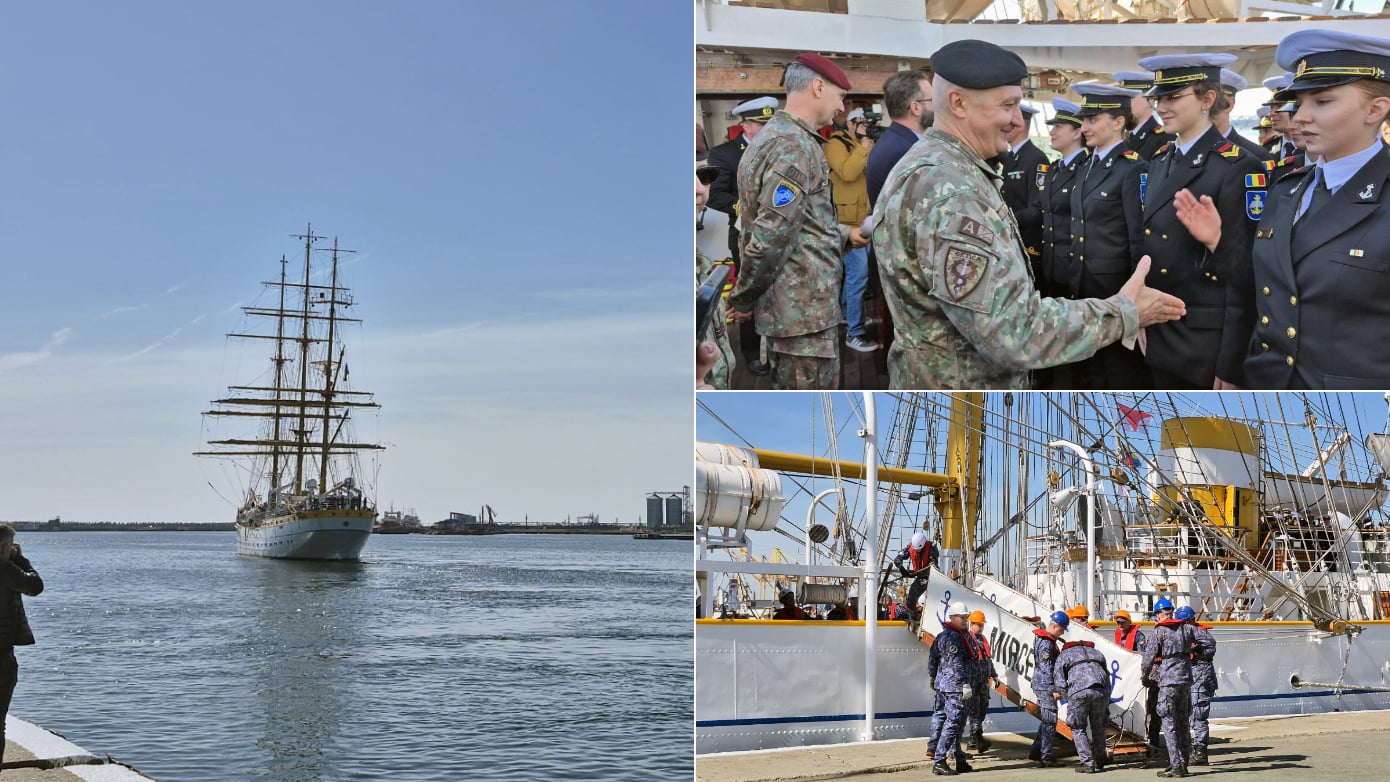 Mircea, corabia-școală, pornește într-un marș de cinci luni: 15 porturi pe hartă