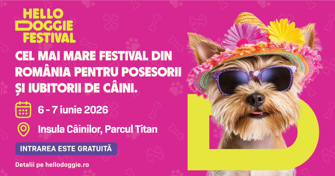 Distracție canină la București: Hello Doggie Festival revine în iunie!