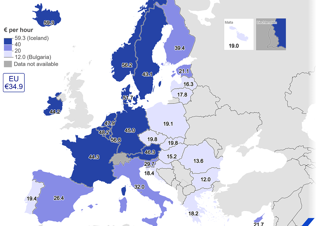 Românii muncesc mai mult, dar câștigă puțin: Datele EUROSTAT