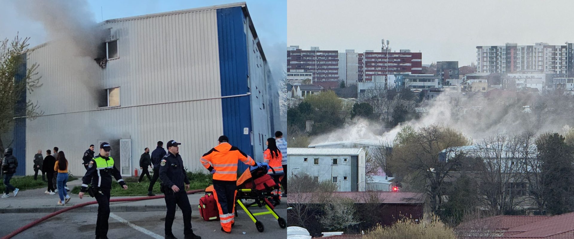 Incendiu la Henri Coandă: Doi bărbați și-o fetiță, la spital în Constanța