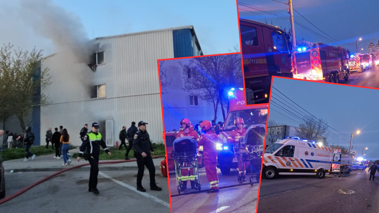 Incendiu violent în Constanța: Plan Roșu activat, fetiță de 9 ani, la spital
