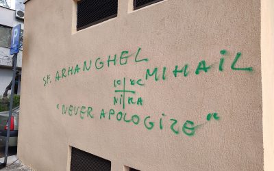 Noi semne neolegionare au apărut la București: Ce s-a scris pe clădiri