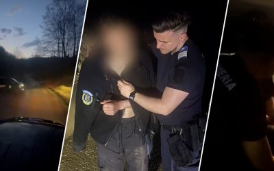 Ursul l-a speriat: Tânăr, urmărit în pădure, a fugit și-a lăsat motocicleta, salvat de jandarmi
