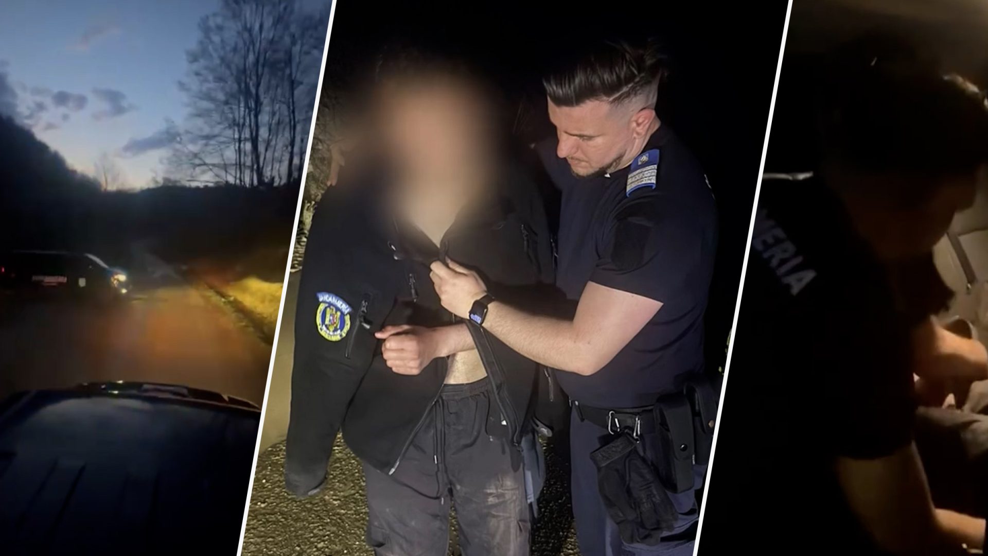 Ursul l-a speriat: Tânăr, urmărit în pădure, a fugit și-a lăsat motocicleta, salvat de jandarmi