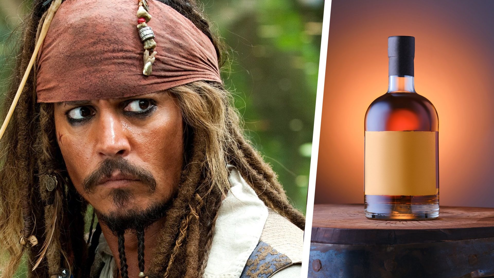 Johnny Depp, piratul din Caraibe, lansează rom. Fără Jack Sparrow!