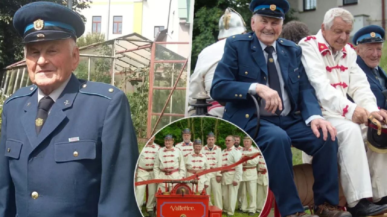 Pompierul-Centenar din Cehia: Lucrează activ din 1955!