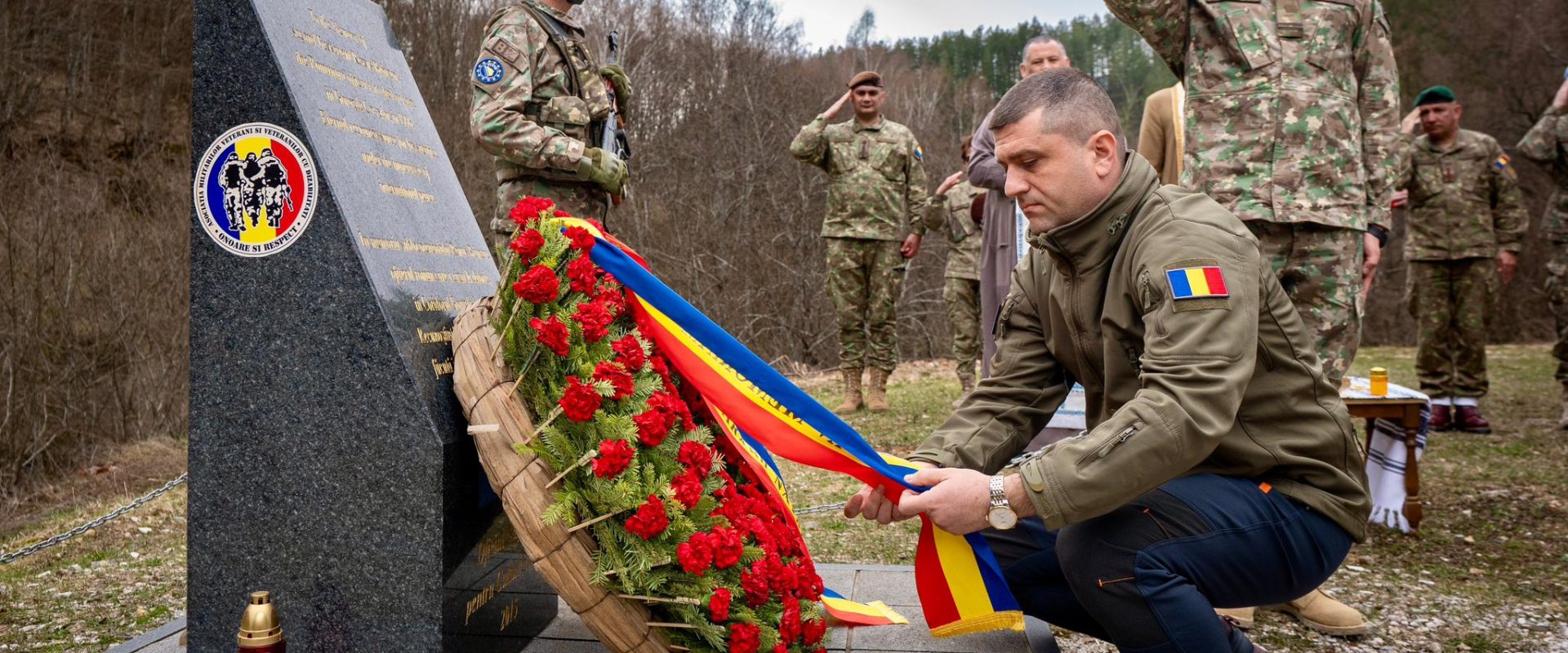 Lari Brînzan, omagiu emoționant în Bosnia pentru eroul căzut la datorie