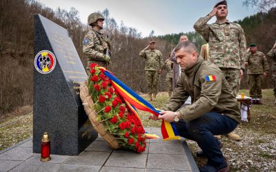 Lari Brînzan, omagiu emoționant în Bosnia pentru eroul căzut la datorie