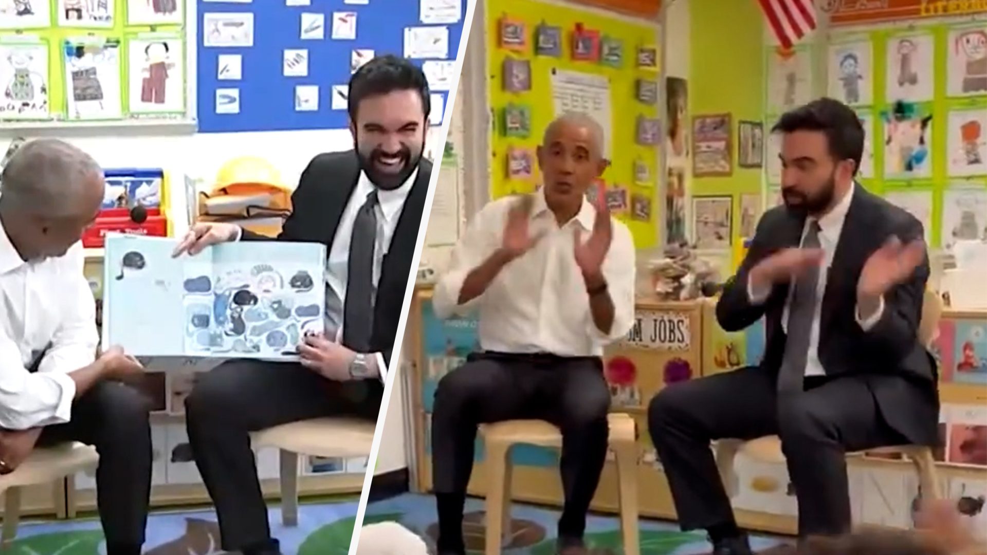 Mamdani și Obama, ședință de povești și cântece pentru copii în Bronx