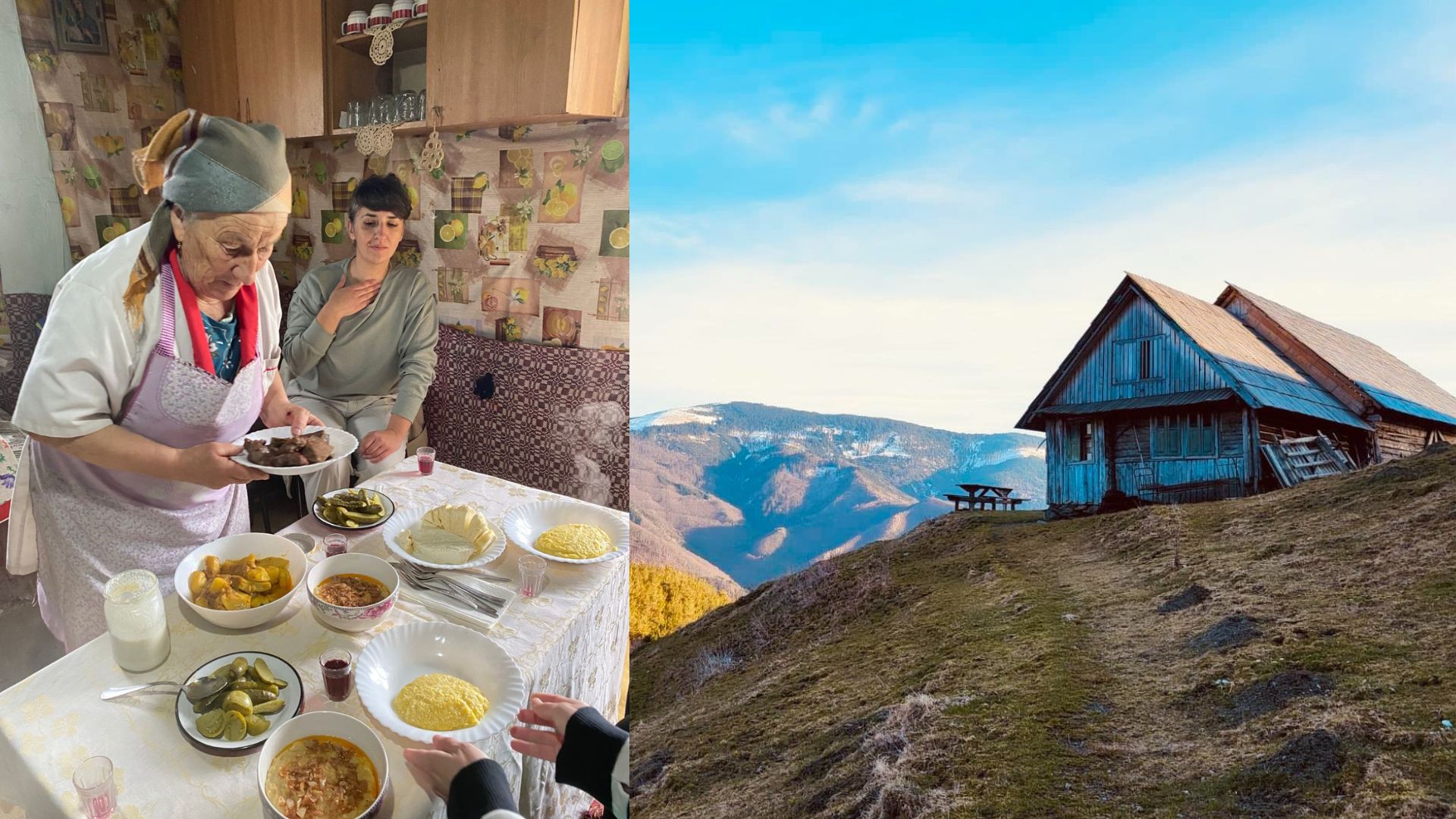 Maria Hoadrea, bunica din Țara Colibelor, încântă turiștii cu bucate alese