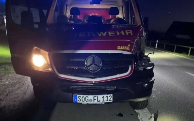 Român avariază singura autospecială: Pompierii germani, blocați