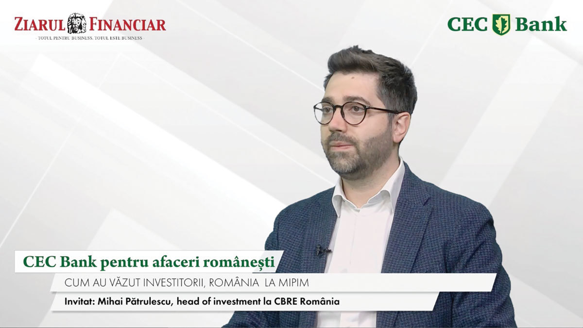 CEC Bank și investiții în România: 2 miliarde euro anual, țara, vedetă la Cannes