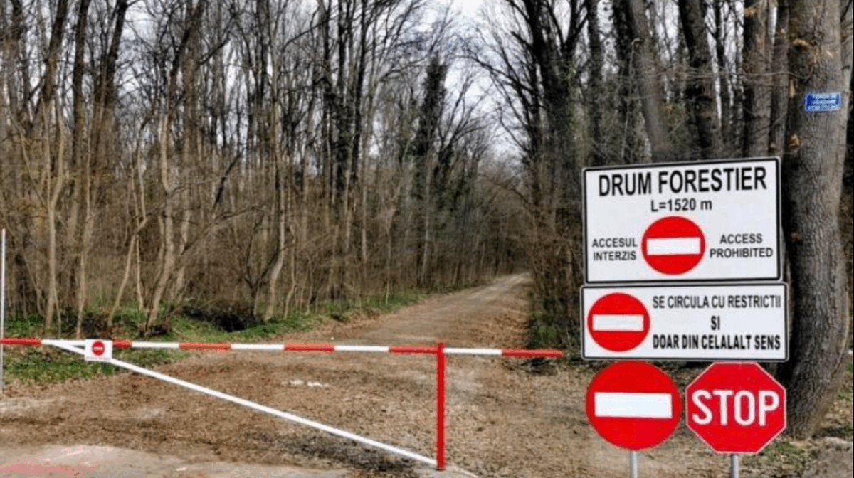 Accesul auto, INTERZIS din NOU pe o cale forestieră!