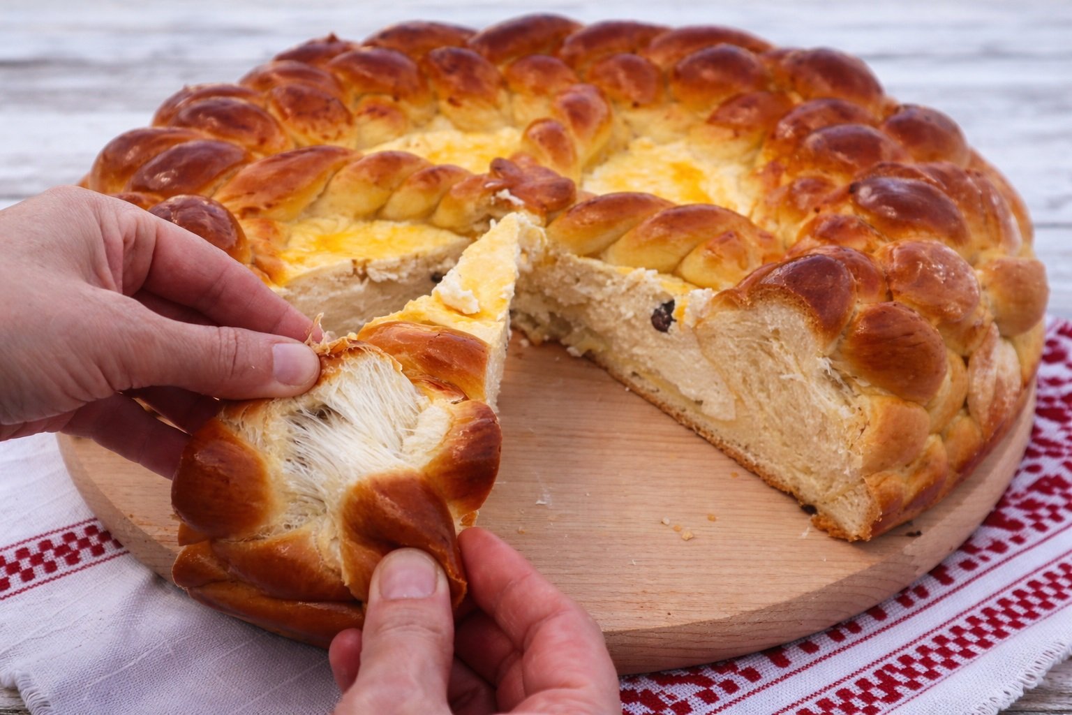 Pască de Paște: Rețeta bunicii cu brânză șî stafide, un deliciu!