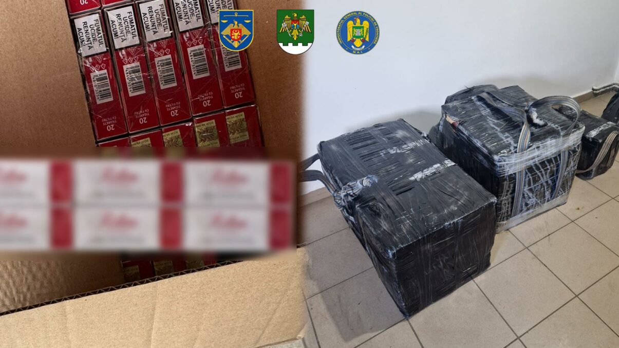 Rețea de contrabandă cu țigări, lovită în Republica Moldova. Ajutor de la Poliția de Frontieră Română