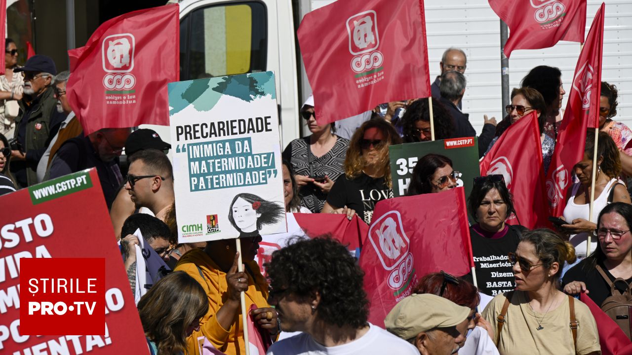 Zeci de mii au ieșit la Lisabona împotriva reformelor muncii