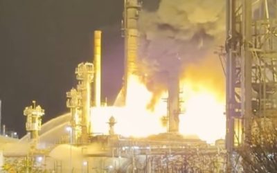 Incendiu major la o rafinărie din AUSTRALIA – Imagini VIDEO