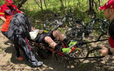 Salvamont Maramureș, intervenție dramatică pentru un ciclist accidentat în Baia Sprie
