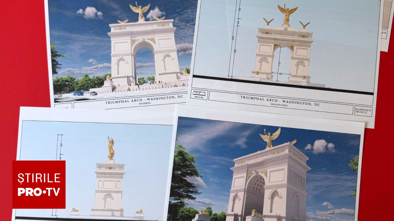 Trump dezvăluie noi randări ale controversatului „Arc”