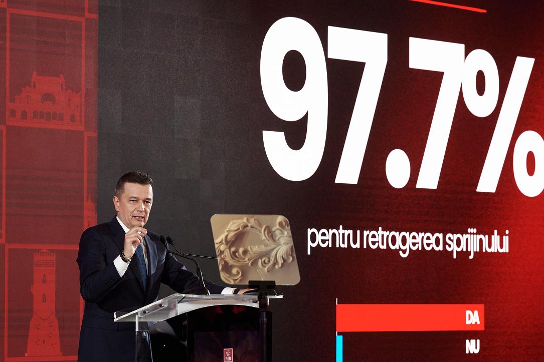 PSD rupe alianța: Premierul liberal, abandonat de social-democrați