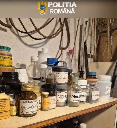 Tânăr, REȚINUT la Galați: Experimente CHIMICE periculoase într-un bloc