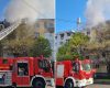 Incendiu violent la Craiova: 14 locatari, evacuați de urgență din bloc