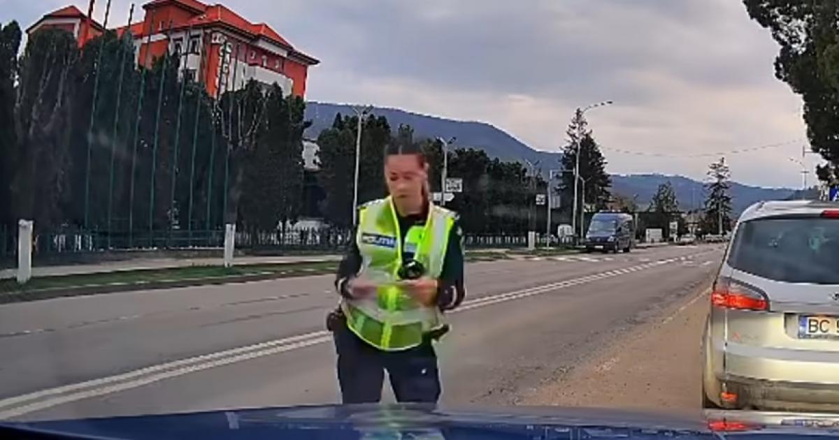 Șofer amendat de polițistă, scandalul „verde-galben”: „Ați trecut”