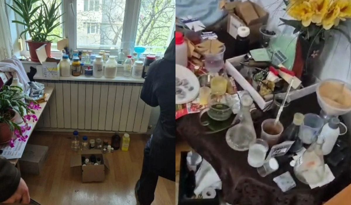 Gălățeanul cu „laborator toxic” în bloc: Ce substanțe ascundea