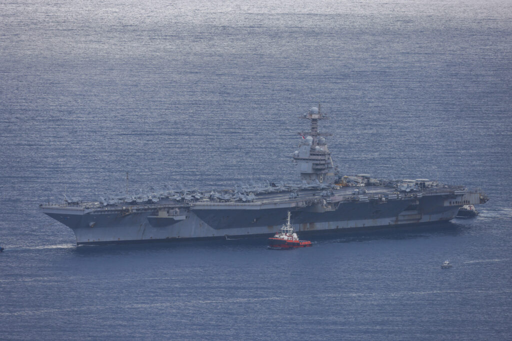 USS Gerald Ford, gigantul naval, revine în Orientul Mijlociu