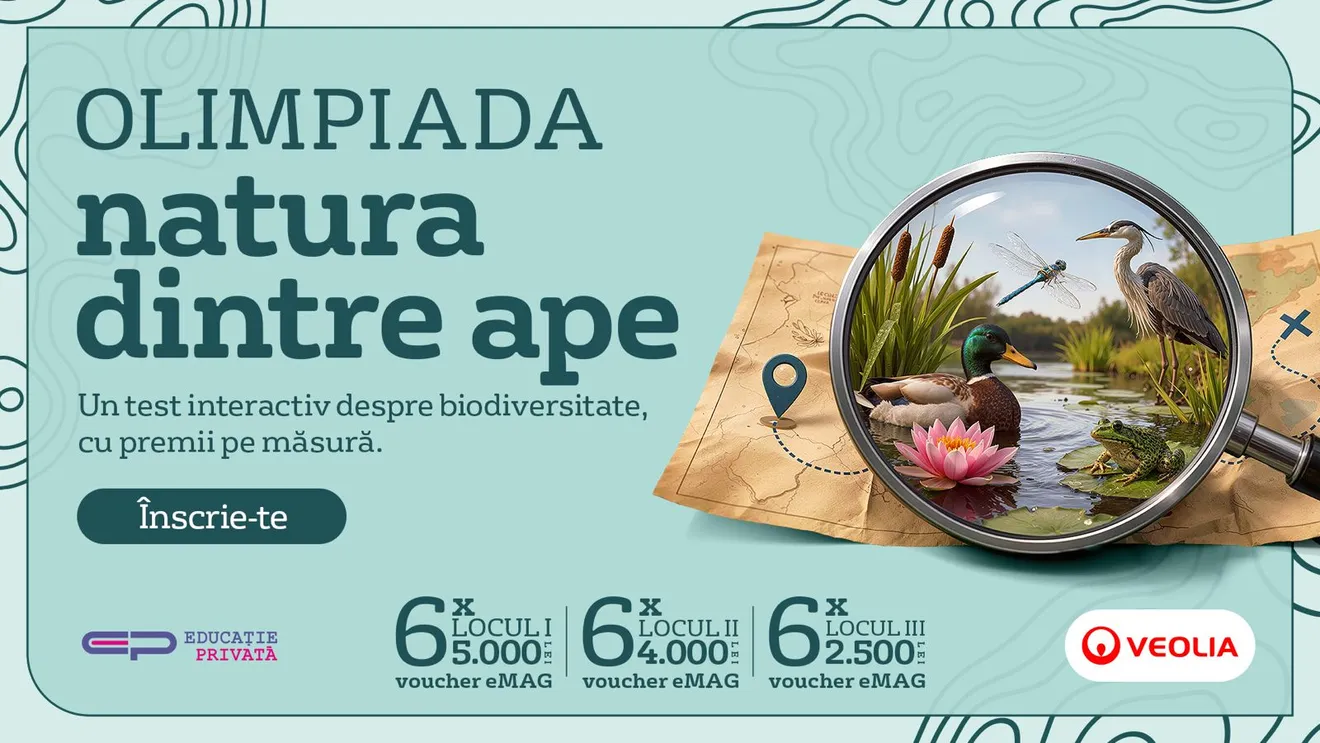 Veolia România lansează ediția națională a olimpiadei de biodiversitate „natura dintre ape”