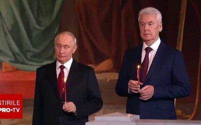Putin, la slujba de Paște, pe fondul iminentului sfârșit al armistițiului cu Ucraina