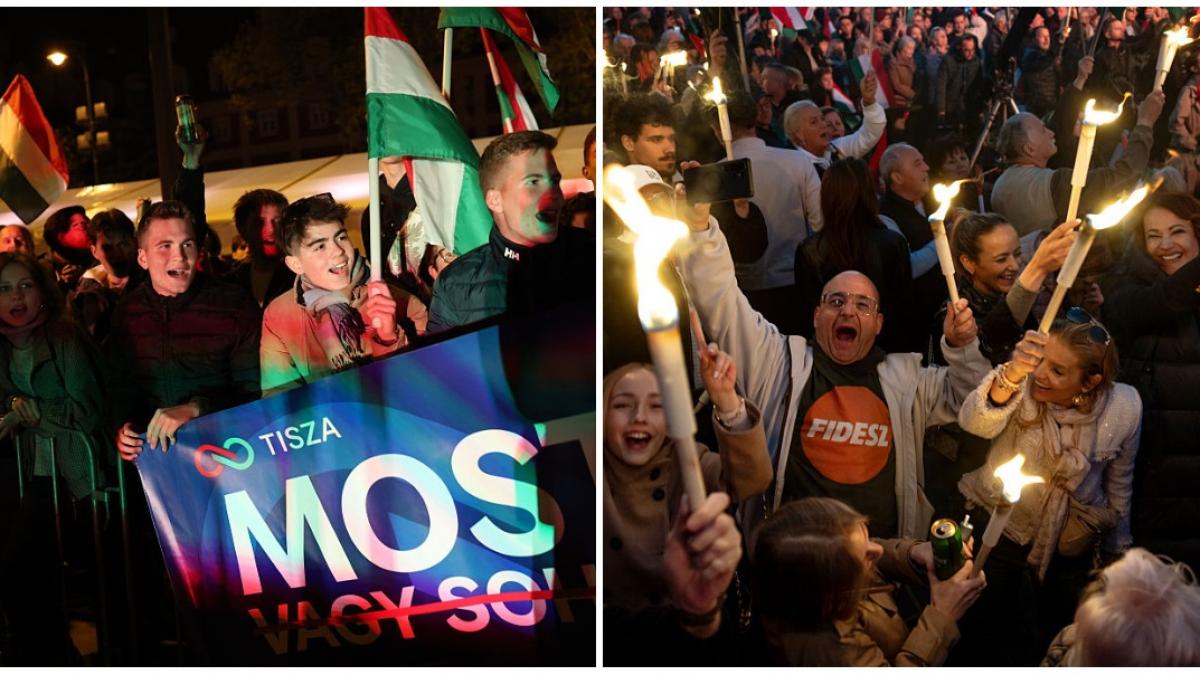 Budapesta, în sărbătoare: Zeci de mii pe străzi, după „înfrângerea” lui Viktor Orban