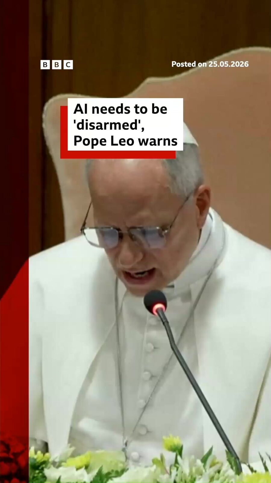 Papa Leon avertizează: Inteligența Artificială trebuie „dezarmată”