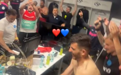 Imagini spectaculoase din vestiarul FCSB, după victoria cu Dinamo