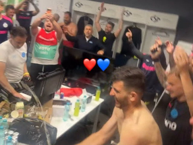 Imagini spectaculoase din vestiarul FCSB, după victoria cu Dinamo