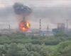 Rusia, lovită-n petrol: Rafinăria din Moscova, pe butuci
