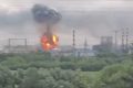 Rusia, lovită-n petrol: Rafinăria din Moscova, pe butuci