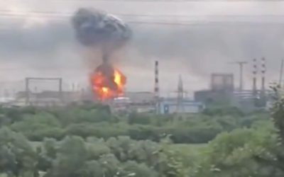 Rusia, lovită-n petrol: Rafinăria din Moscova, pe butuci