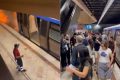 Incendiu la metrou după furtună: Stația Universitate, blocată