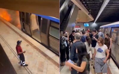 Incendiu la metrou după furtună: Stația Universitate, blocată