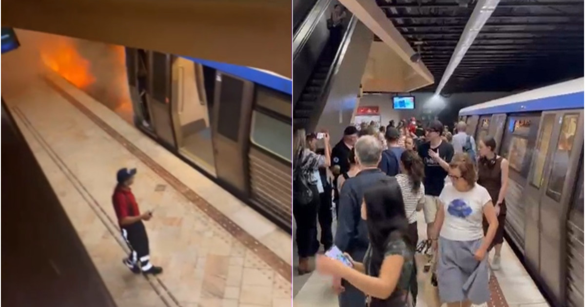 Incendiu la metrou după furtună: Stația Universitate, blocată
